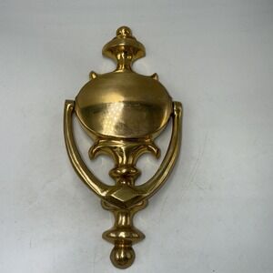 Brass, Door Knocker 8 1/2" Long, 4" Wide Cottagecore Classic Grandmacore